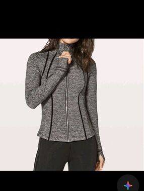 Lululemon Define Jacket Heather Gray Size 4 Women's Full Zip Activewear